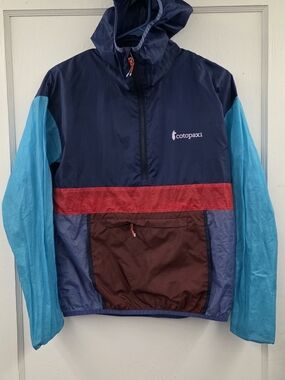 Cotopaxi Teca Half Zip Anorak Windbreaker Colorblock Packable Jacket WXS